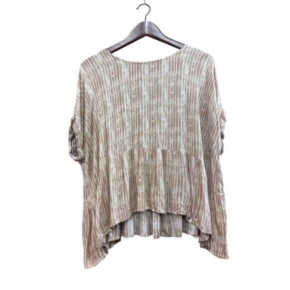 Final Touch Womens Striped Rayon Blouse - Picture 1 of 6